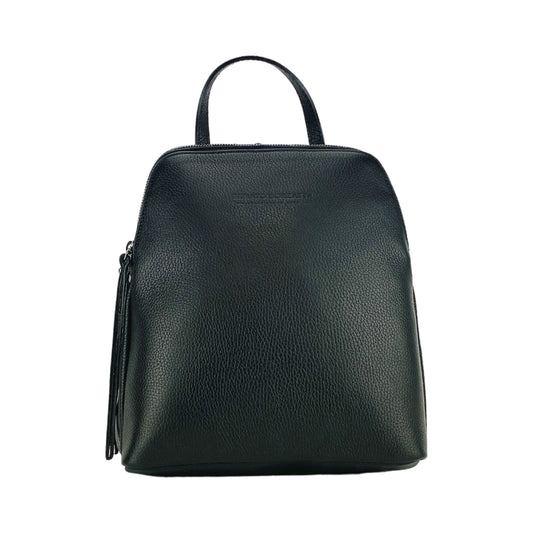 VIOLA – Damenrucksack aus echtem italienischem Leder mit zwei Fächern  RENATO BORZATTA – Italy since 1978