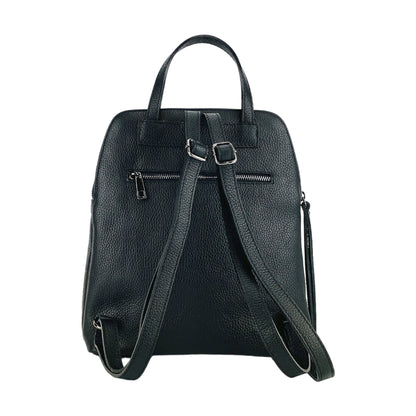 VIOLA – Damenrucksack aus echtem italienischem Leder mit zwei Fächern  RENATO BORZATTA – Italy since 1978