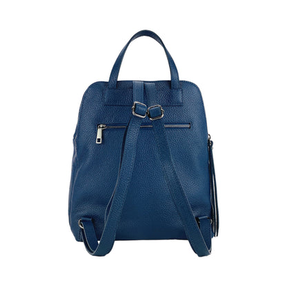 VIOLA – Damenrucksack aus echtem italienischem Leder mit zwei Fächern  RENATO BORZATTA – Italy since 1978