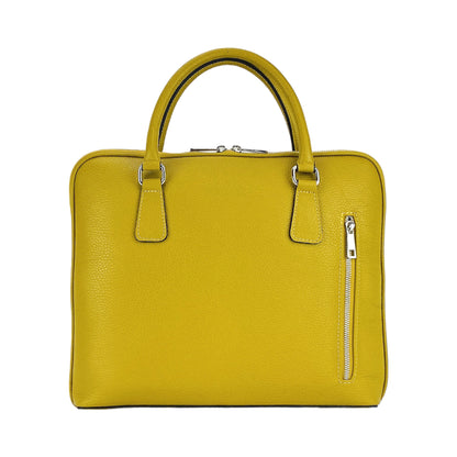 AMELIA – Unisex Business-Aktentasche aus echtem italienischem Leder  RENATO BORZATTA – Italy since 1978