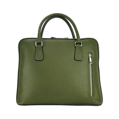 AMELIA – Unisex Business-Aktentasche aus echtem italienischem Leder  RENATO BORZATTA – Italy since 1978