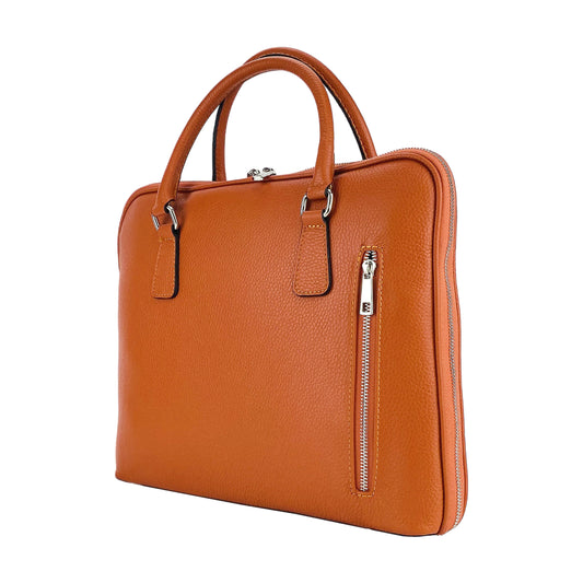AMELIA – Unisex Business-Aktentasche aus echtem italienischem Leder  RENATO BORZATTA – Italy since 1978