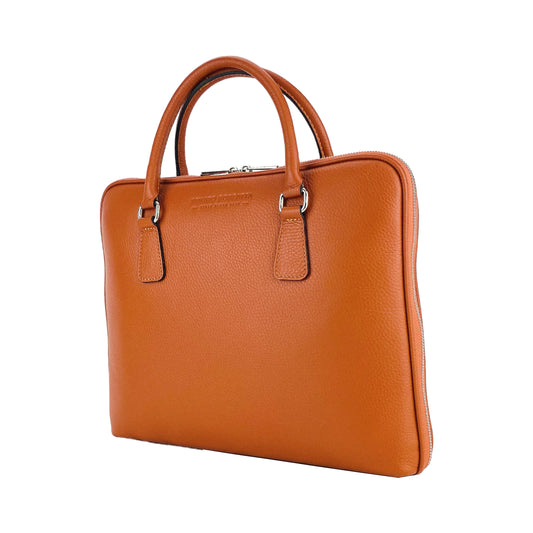AMELIA – Unisex Business-Aktentasche aus echtem italienischem Leder  RENATO BORZATTA – Italy since 1978