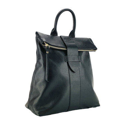 LISA – Weicher Damenrucksack aus echtem italienischem Leder  RENATO BORZATTA – Italy since 1978