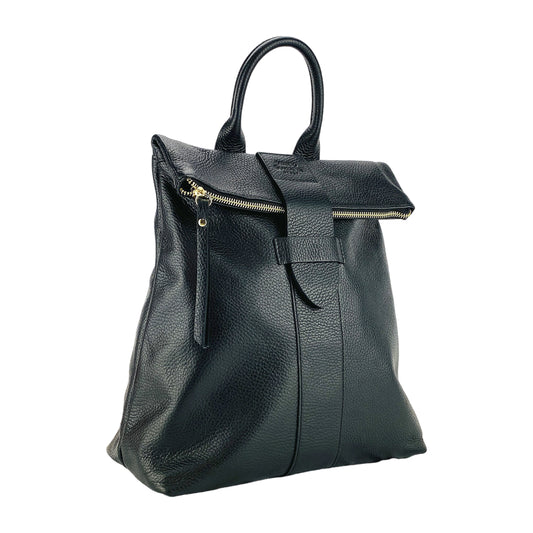 LISA – Weicher Damenrucksack aus echtem italienischem Leder  RENATO BORZATTA – Italy since 1978