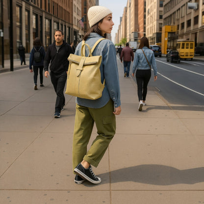 LISA – Weicher Damenrucksack aus echtem italienischem Leder  RENATO BORZATTA – Italy since 1978