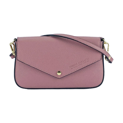 Premium Leder Umhängetasche Damen DAISY  – Kleine Designer Schultertasche Made in Italy