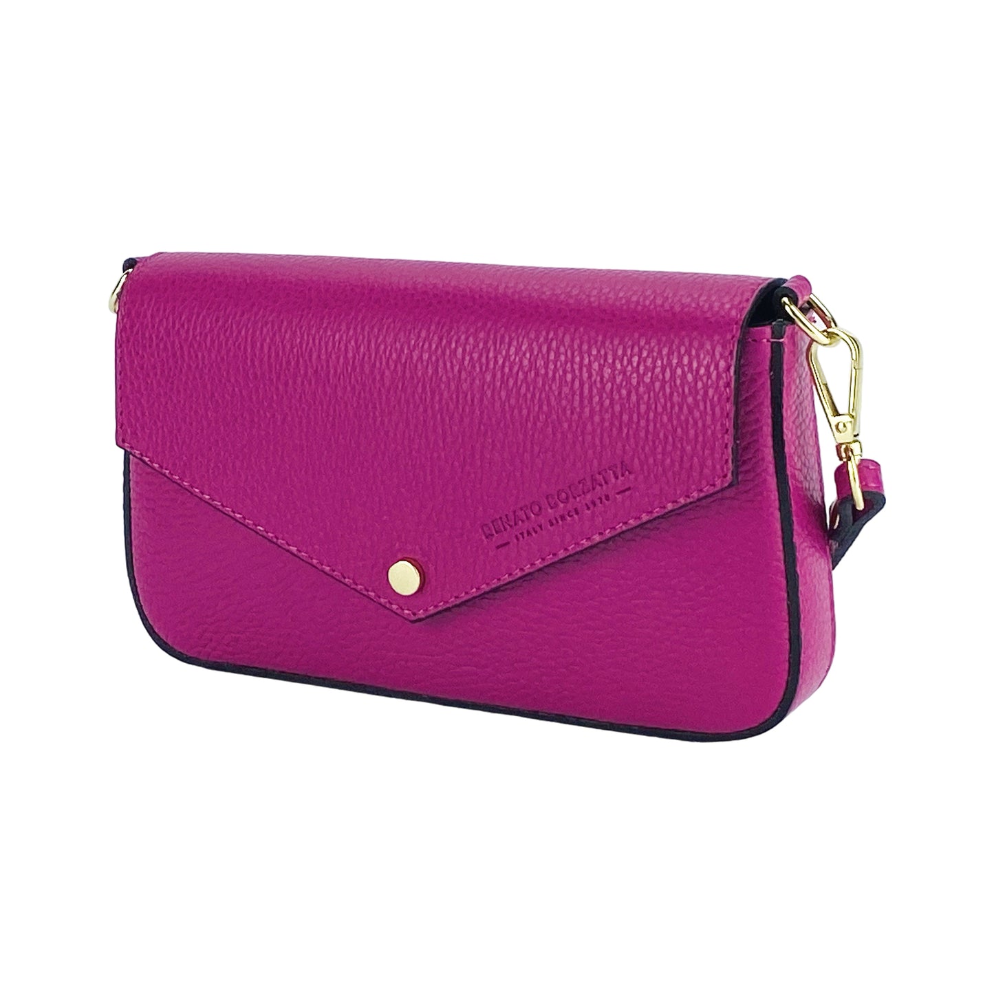 Premium Leder Umhängetasche Damen DAISY  – Kleine Designer Schultertasche Made in Italy