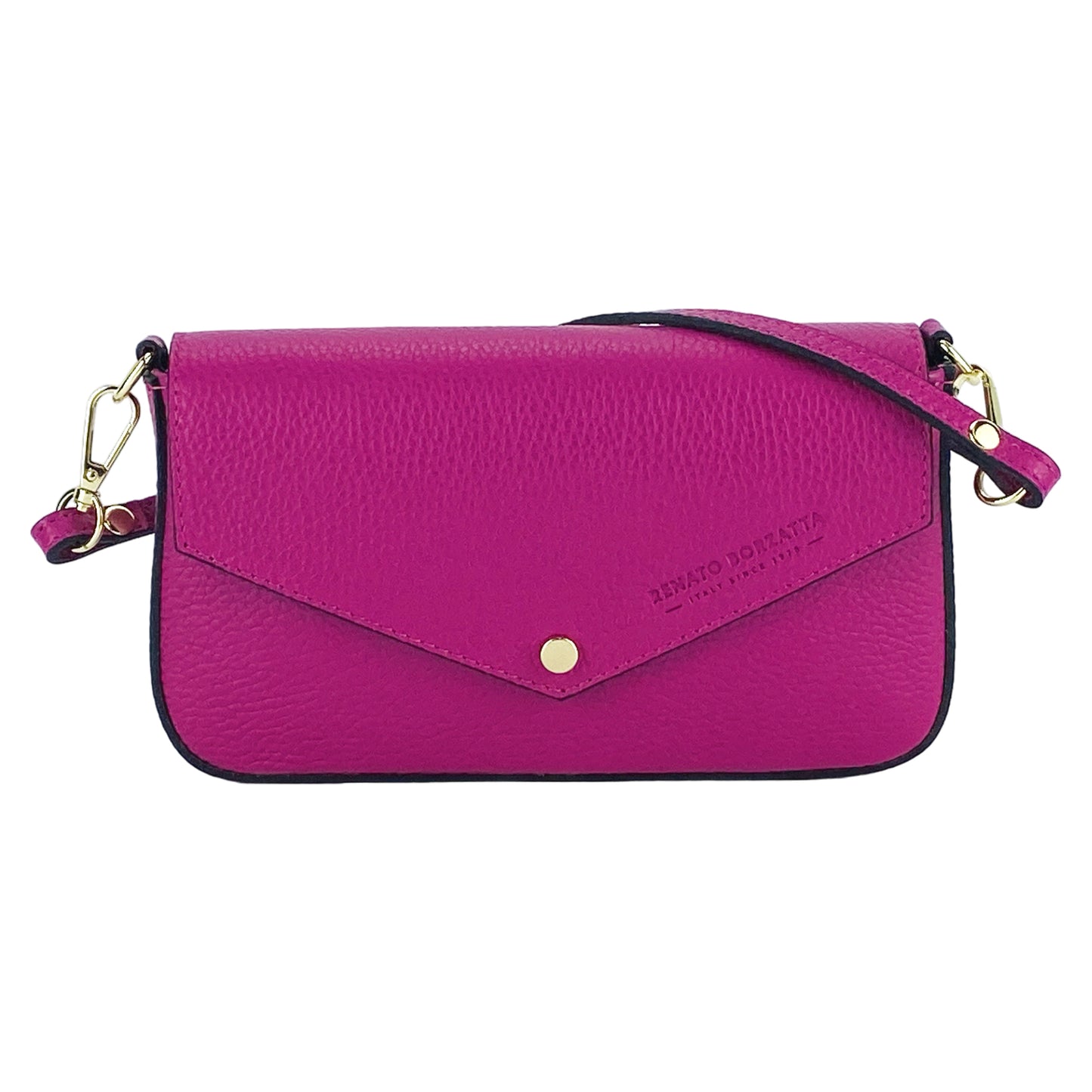 Premium Leder Umhängetasche Damen DAISY  – Kleine Designer Schultertasche Made in Italy