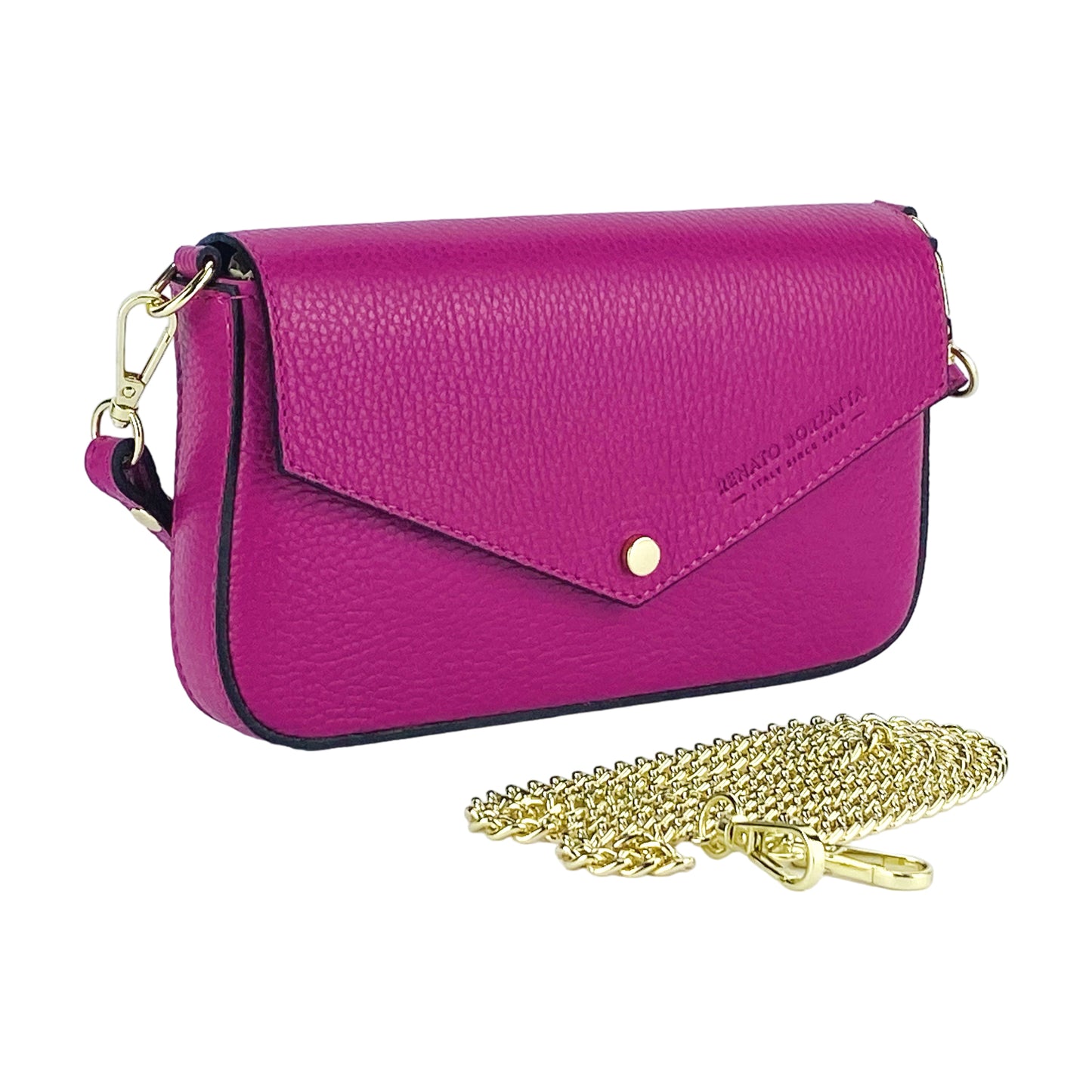 Premium Leder Umhängetasche Damen DAISY  – Kleine Designer Schultertasche Made in Italy