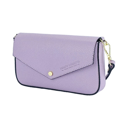 Premium Leder Umhängetasche Damen DAISY  – Kleine Designer Schultertasche Made in Italy