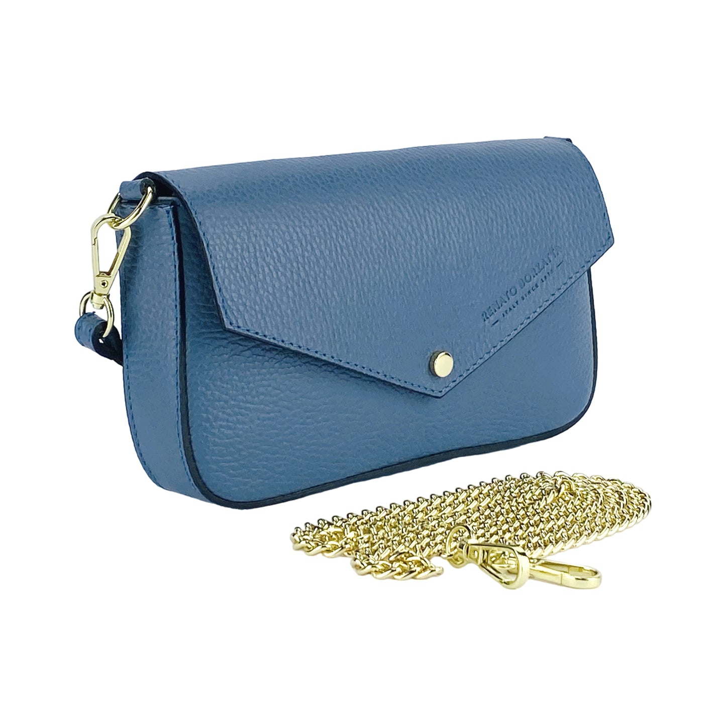Premium Leder Umhängetasche Damen DAISY  – Kleine Designer Schultertasche Made in Italy