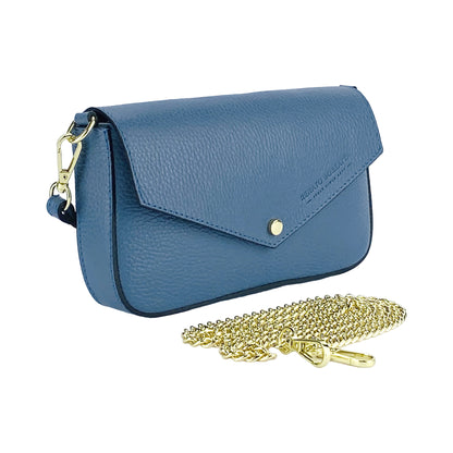 Premium Leder Umhängetasche Damen DAISY  – Kleine Designer Schultertasche Made in Italy