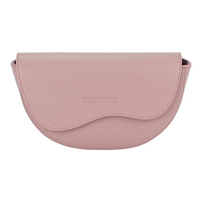 GIADA – Runde Damen-Umhängetasche aus echtem Leder – Made in Italy