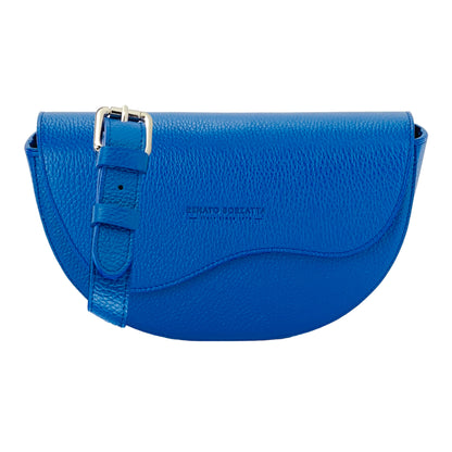 GIADA – Runde Damen-Umhängetasche aus echtem Leder – Made in Italy