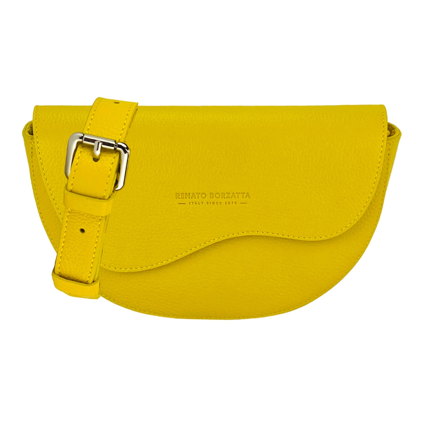 GIADA – Runde Damen-Umhängetasche aus echtem Leder – Made in Italy