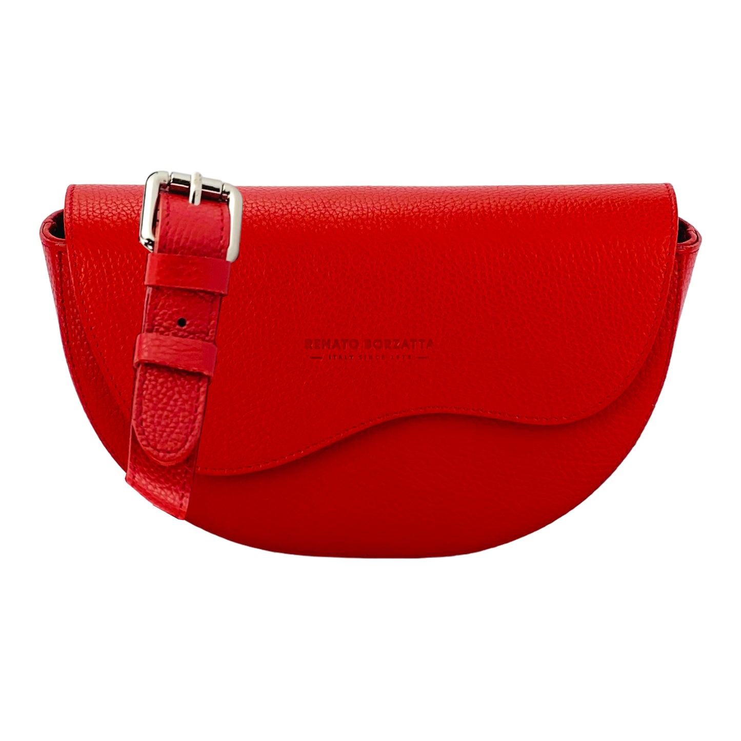 GIADA – Runde Damen-Umhängetasche aus echtem Leder – Made in Italy