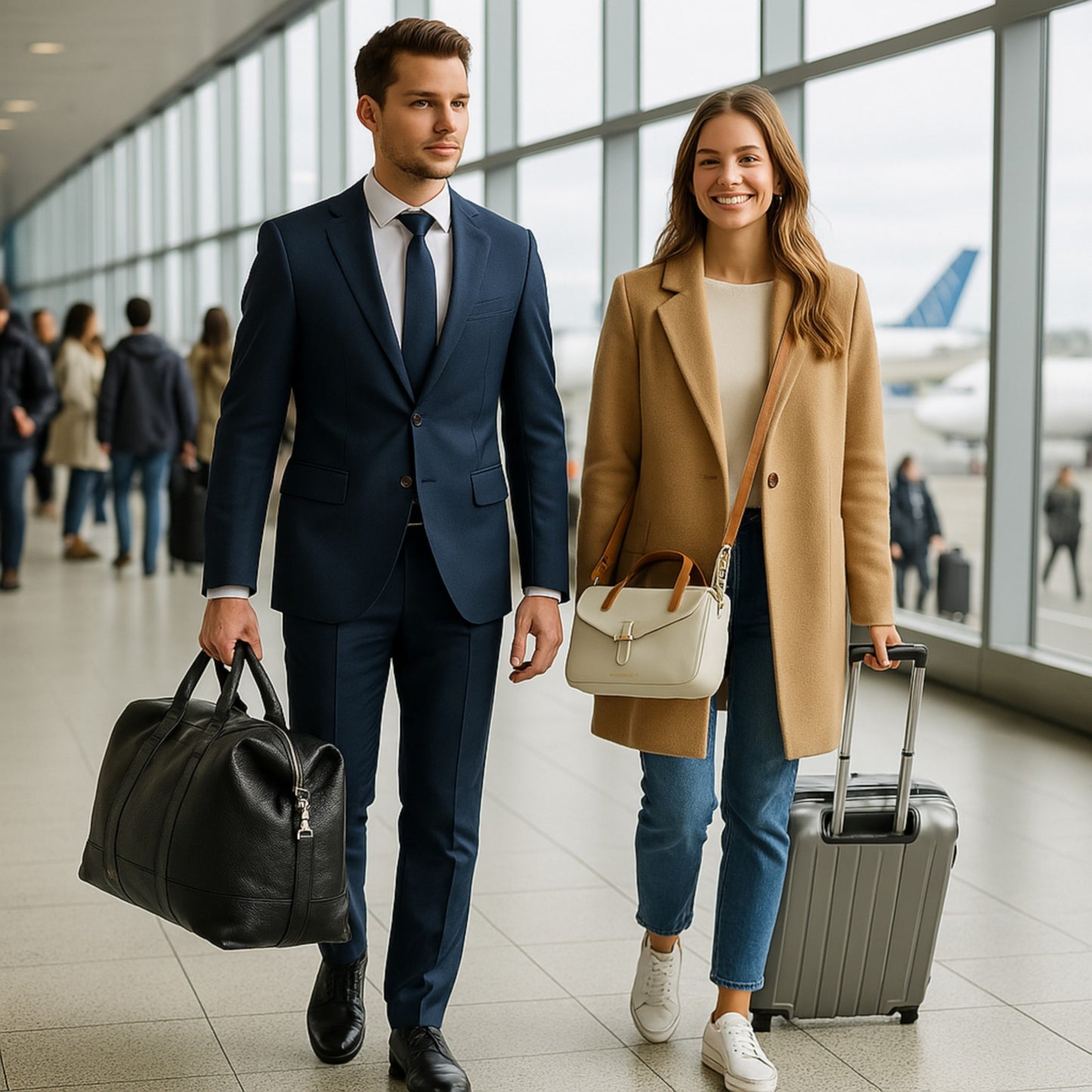 EVAN – Exklusive Reisetasche aus echtem italienischem Leder