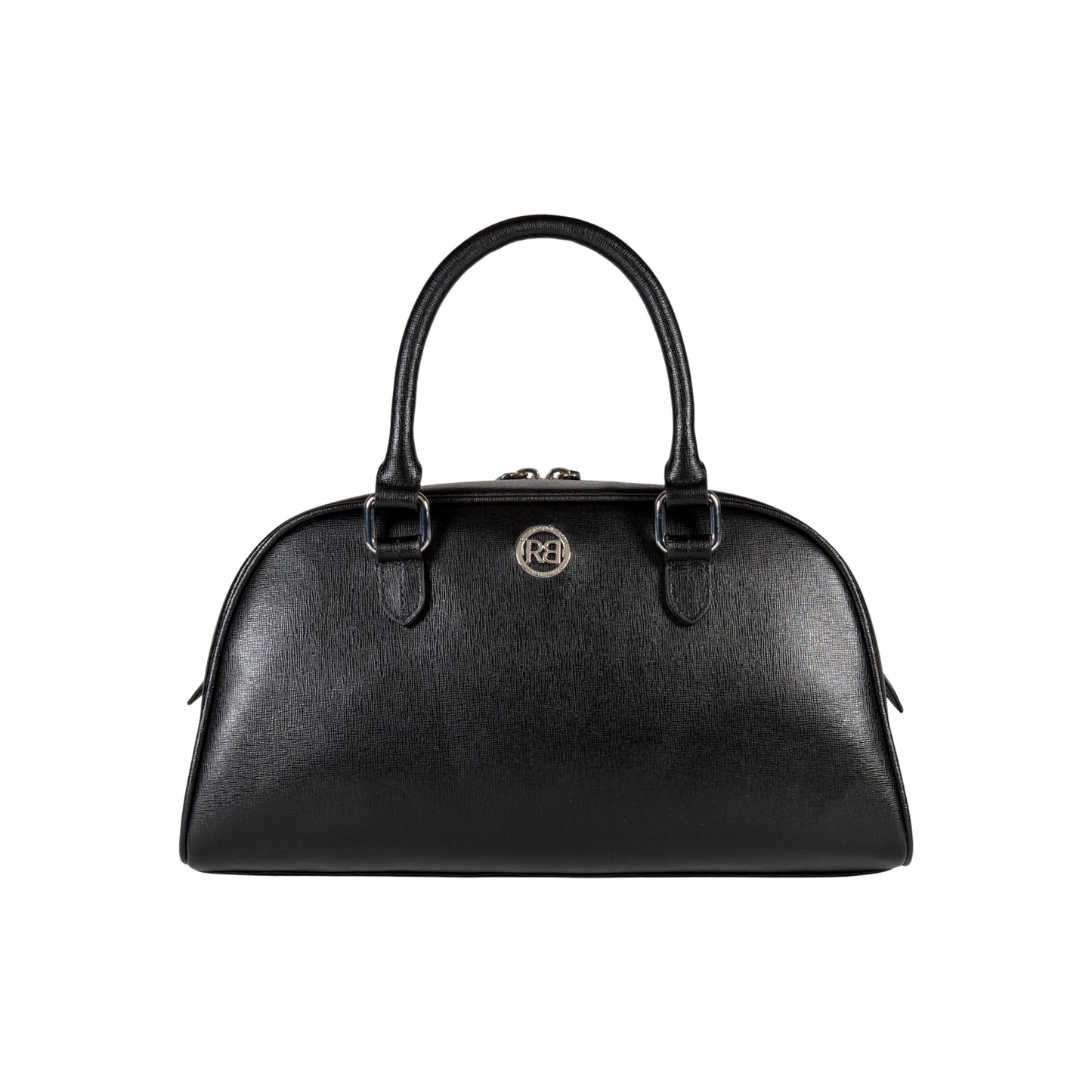 RENATO BORZATTA VIRGINIA Damen Bowlingtasche Rot – Echtleder Saffiano Made in Italy