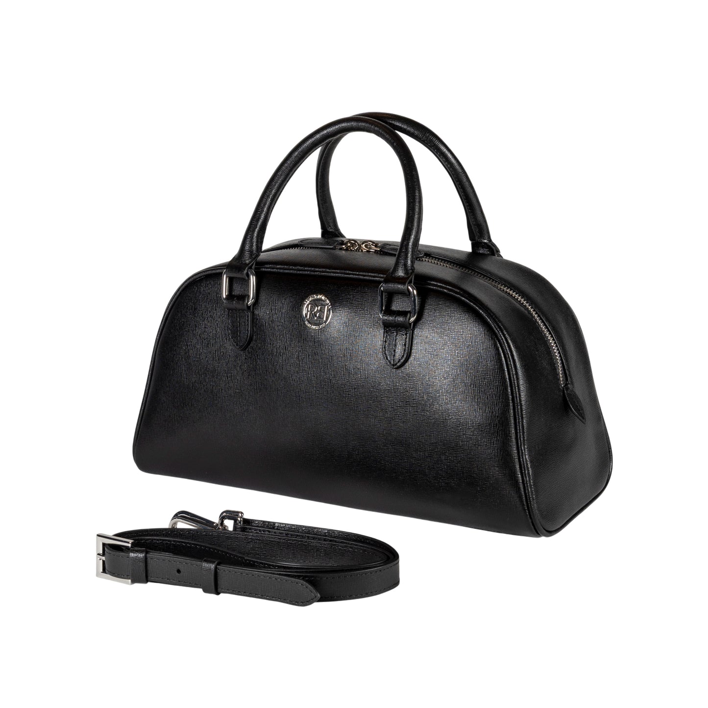 RENATO BORZATTA VIRGINIA Damen Bowlingtasche Rot – Echtleder Saffiano Made in Italy