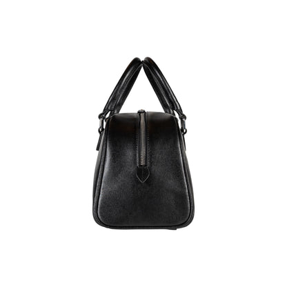RENATO BORZATTA VIRGINIA Damen Bowlingtasche Rot – Echtleder Saffiano Made in Italy
