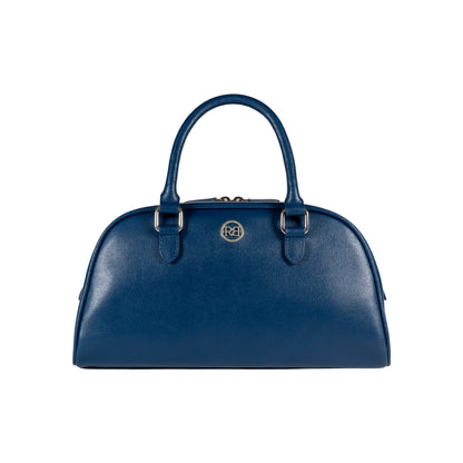 RENATO BORZATTA VIRGINIA Damen Bowlingtasche Rot – Echtleder Saffiano Made in Italy