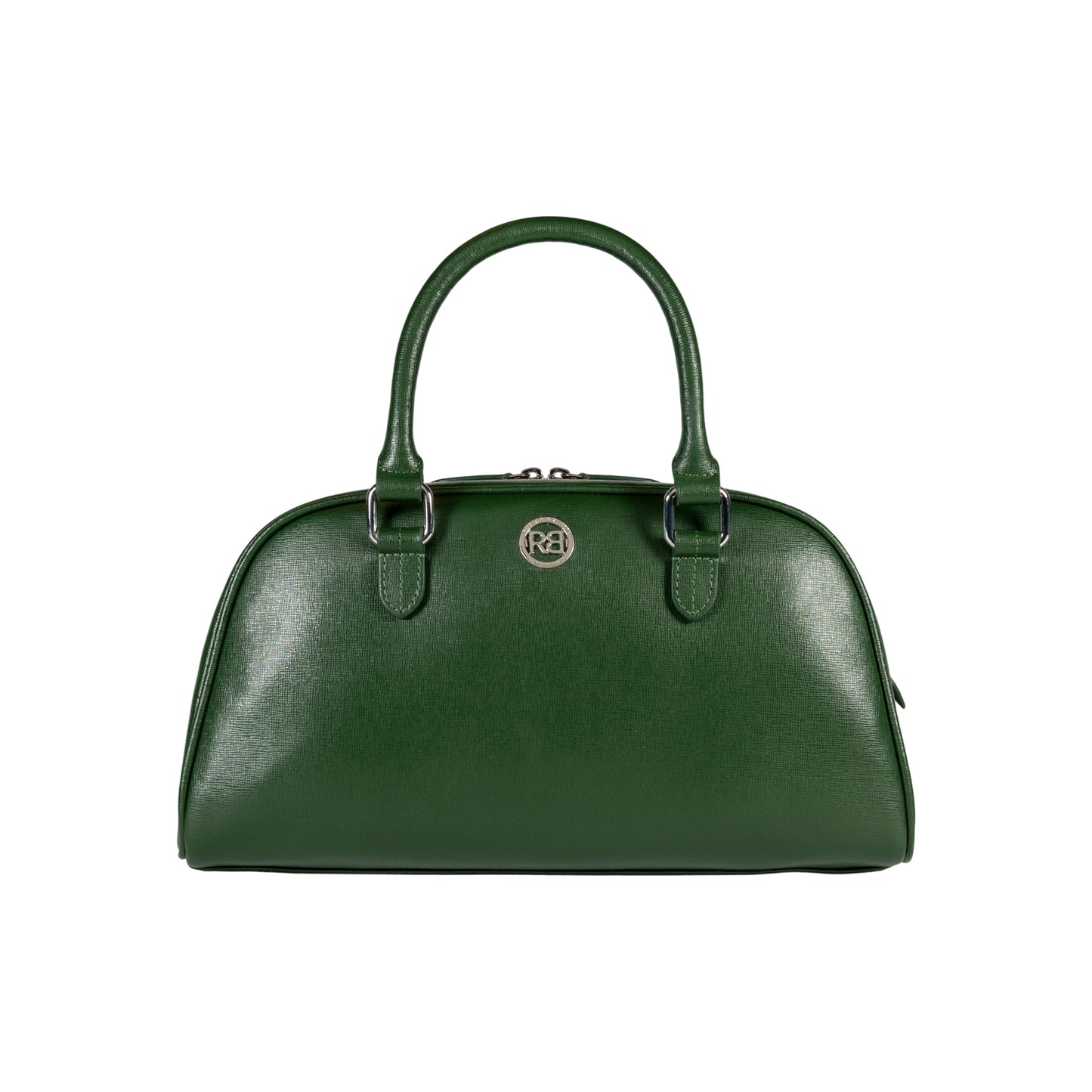 RENATO BORZATTA VIRGINIA Damen Bowlingtasche Rot – Echtleder Saffiano Made in Italy