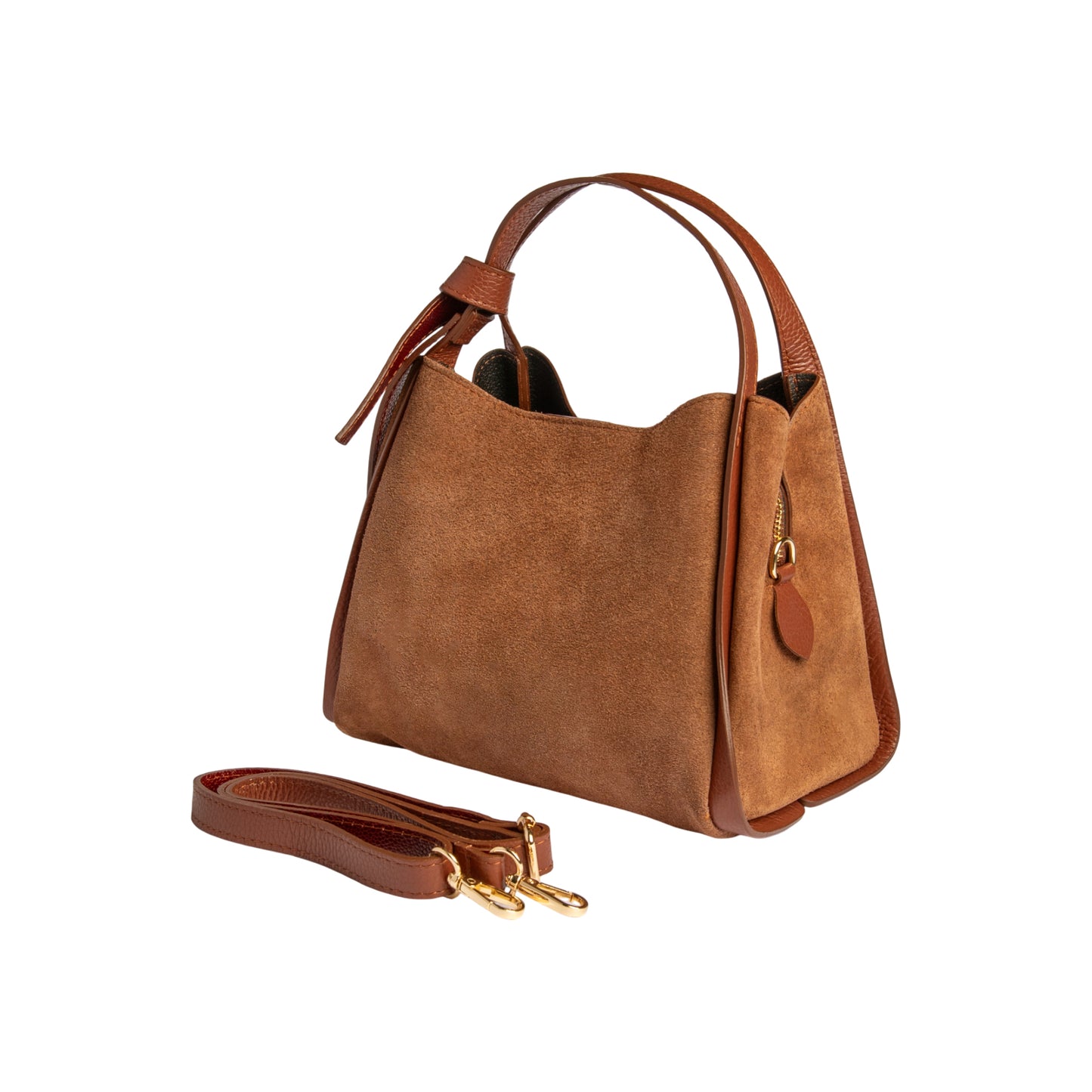RENATO BORZATTA ALICE Damenhandtasche Wildleder – Made in Italy Echtleder