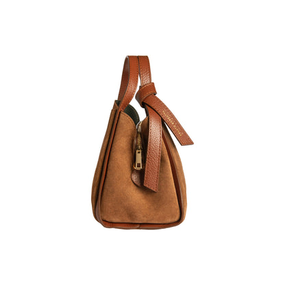 RENATO BORZATTA ALICE Damenhandtasche Wildleder – Made in Italy Echtleder
