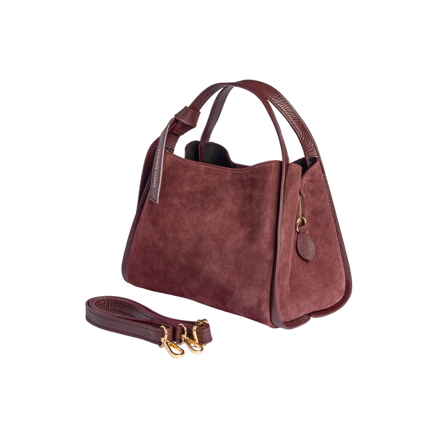 RENATO BORZATTA ALICE Damenhandtasche Wildleder – Made in Italy Echtleder