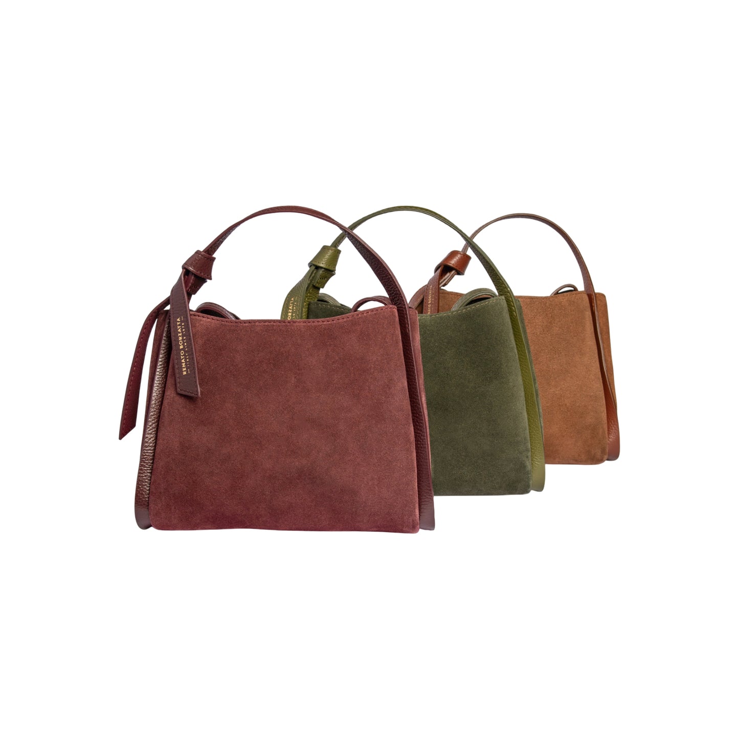 RENATO BORZATTA ALICE Damenhandtasche Wildleder – Made in Italy Echtleder