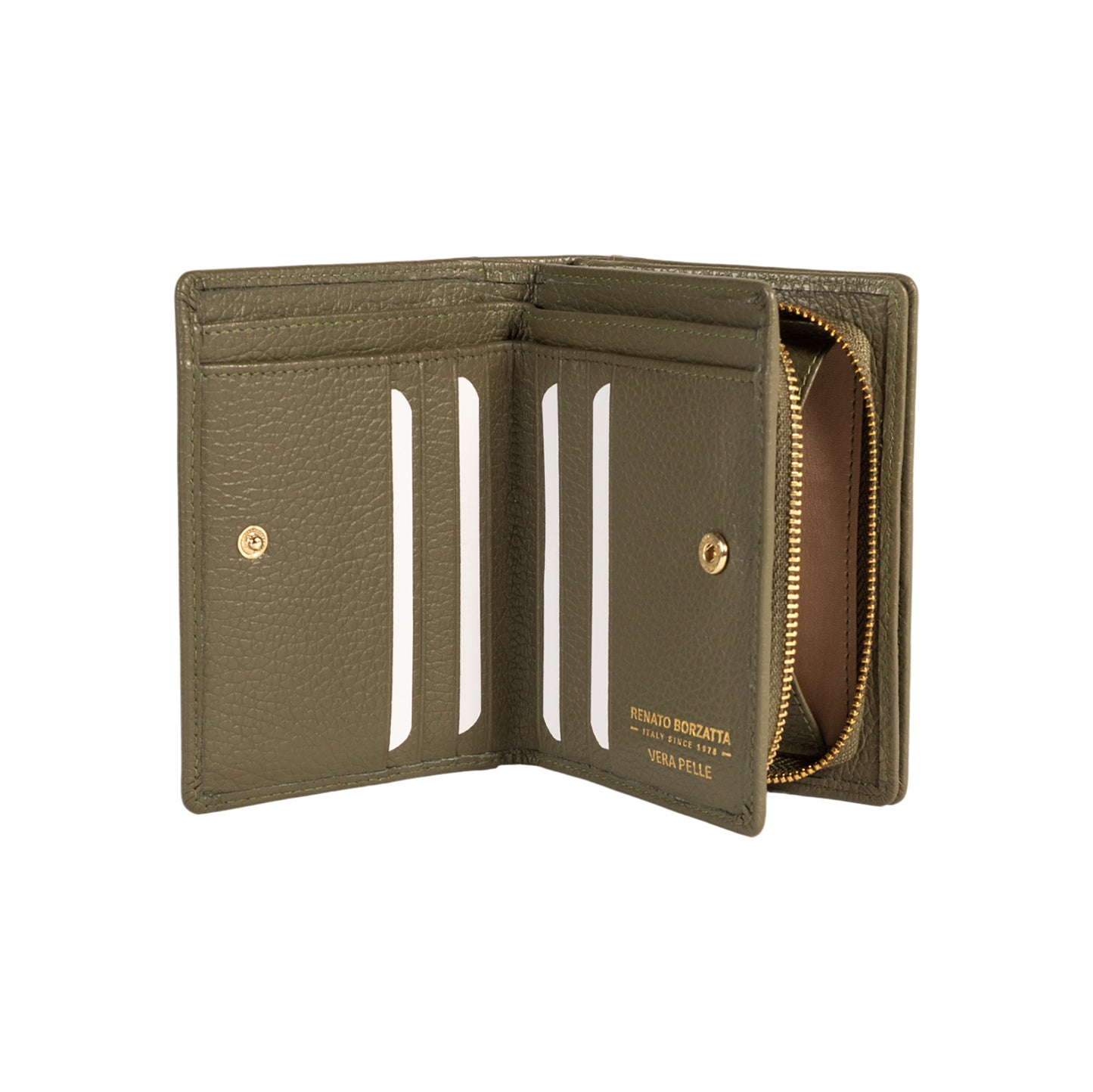 Damen Geldbörse Echtleder – Made in Italy Portemonnaie RENATO BORZATTA - RB1080G