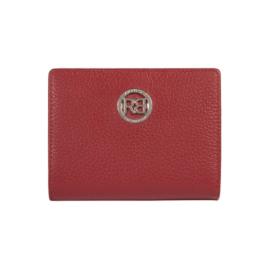 Damen Geldbörse Leder Made in Italy – Kompakt Reißverschluss Portemonnaie . In 5 eleganten Farben erhältlich.