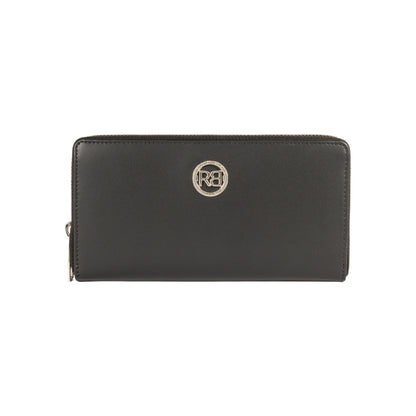Damen-Reißverschlussportemonnaie Made in Italy aus echtem Leder, glatt und matt. Maße (geschlossen): 20 × 10 × 2,5 cm.
