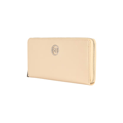 Damen-Reißverschlussportemonnaie Made in Italy aus echtem Leder, glatt und matt. Maße (geschlossen): 20 × 10 × 2,5 cm.
