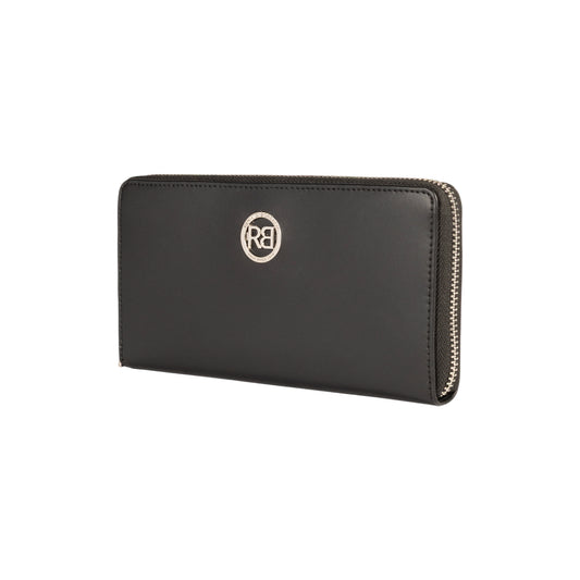 Damen-Reißverschlussportemonnaie Made in Italy aus echtem Leder, glatt und matt. Maße (geschlossen): 20 × 10 × 2,5 cm.