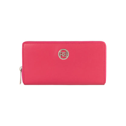 Damen-Reißverschlussportemonnaie Made in Italy aus echtem Leder, glatt und matt. Maße (geschlossen): 20 × 10 × 2,5 cm.