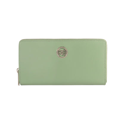 Damen-Reißverschlussportemonnaie Made in Italy aus echtem Leder, glatt und matt. Maße (geschlossen): 20 × 10 × 2,5 cm.