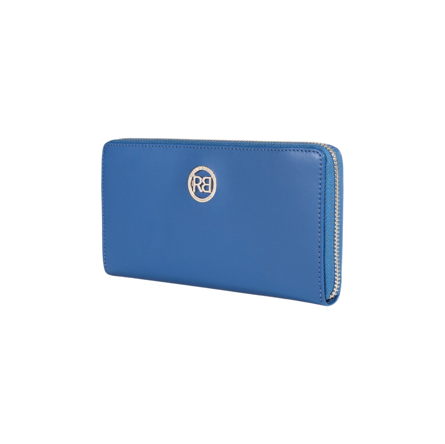 Damen-Reißverschlussportemonnaie Made in Italy aus echtem Leder, glatt und matt. Maße (geschlossen): 20 × 10 × 2,5 cm.