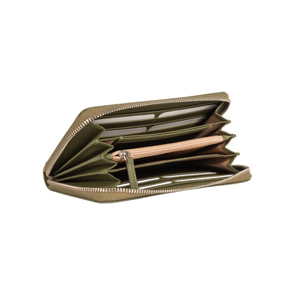 Damen-Reißverschlussportemonnaie Made in Italy aus echtem Leder, glatt und matt. Maße (geschlossen): 20 × 10 × 2,5 cm.