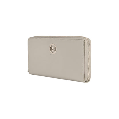 Damen-Reißverschlussportemonnaie Made in Italy aus echtem Leder, glatt und matt. Maße (geschlossen): 20 × 10 × 2,5 cm.