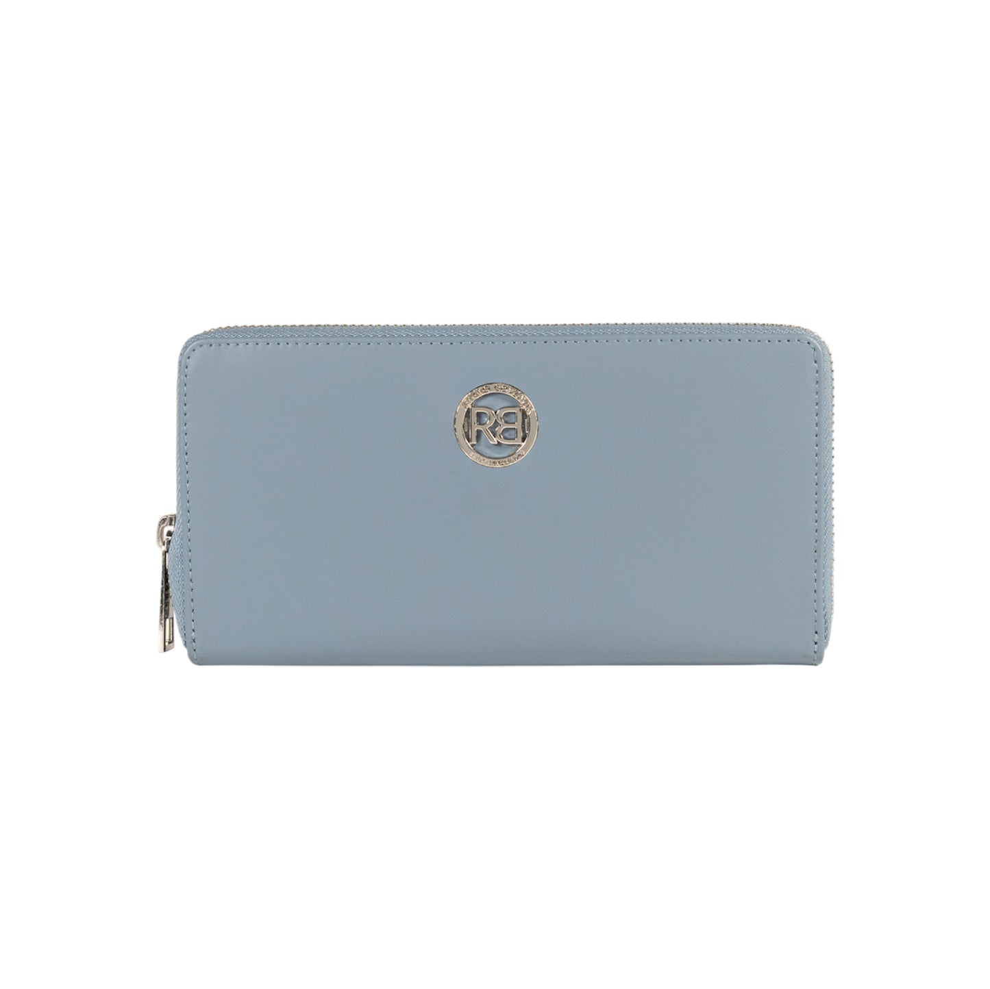 Damen-Reißverschlussportemonnaie Made in Italy aus echtem Leder, glatt und matt. Maße (geschlossen): 20 × 10 × 2,5 cm.