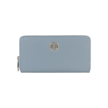 Damen-Reißverschlussportemonnaie Made in Italy aus echtem Leder, glatt und matt. Maße (geschlossen): 20 × 10 × 2,5 cm.