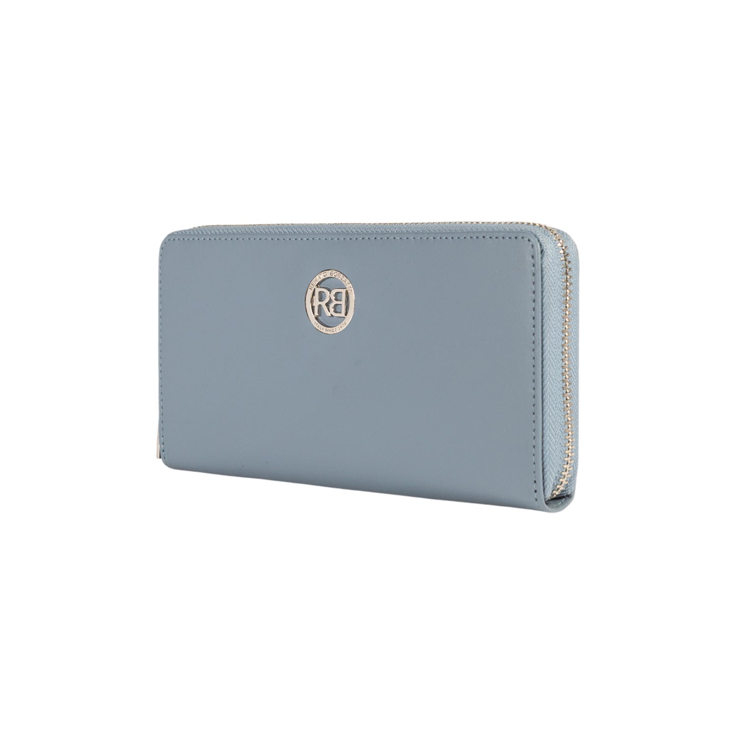 Damen-Reißverschlussportemonnaie Made in Italy aus echtem Leder, glatt und matt. Maße (geschlossen): 20 × 10 × 2,5 cm.