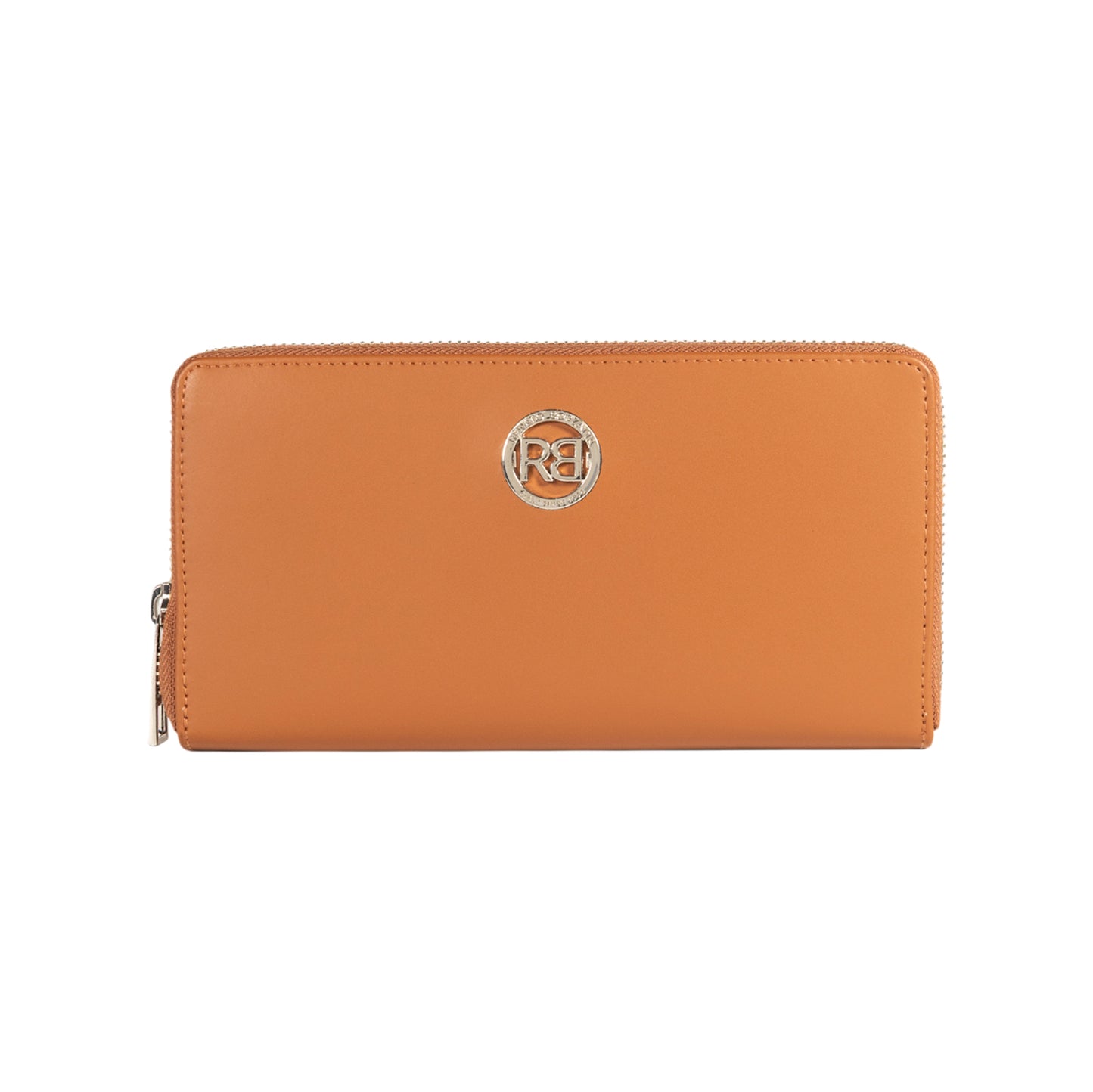 Damen-Reißverschlussportemonnaie Made in Italy aus echtem Leder, glatt und matt. Maße (geschlossen): 20 × 10 × 2,5 cm.