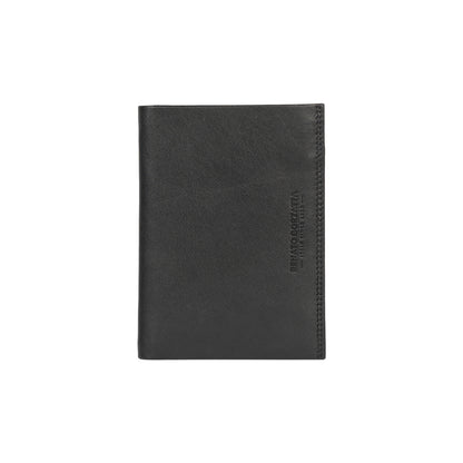 RB12009 – Vertikale Herrengeldbörse aus echtem Vollnarbenleder mit RFID-Schutz