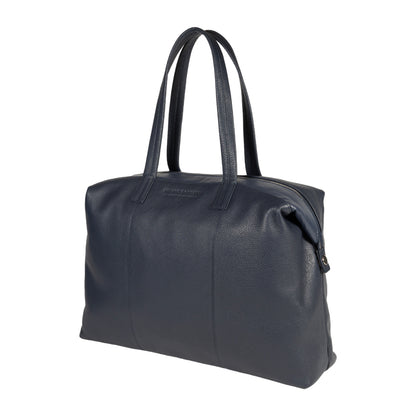 SYDNEY – Convertible shopping bag made of genuine leather, Made in Italy