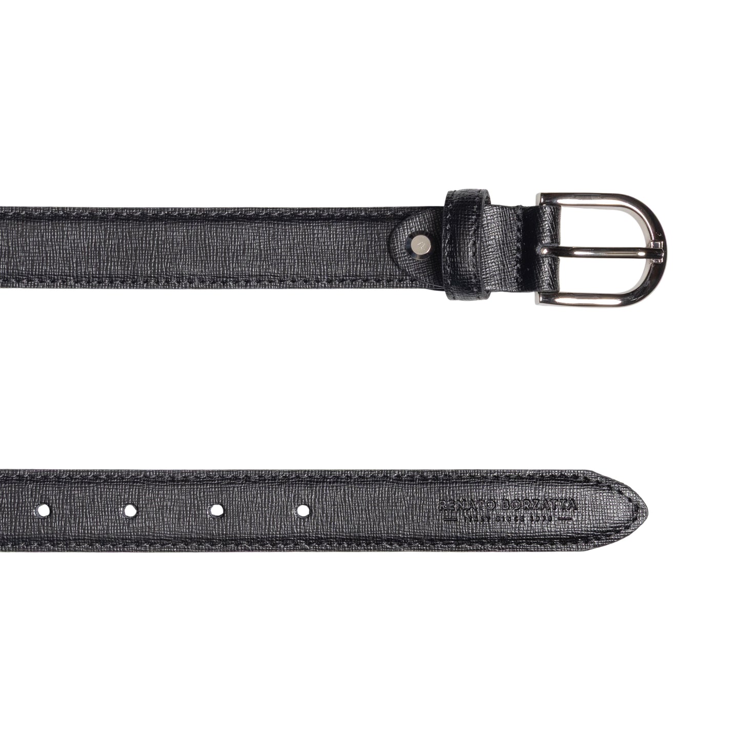 Damen Ledergürtel Saffiano Made in Italy – Schwarz, Blau, Grün, Rot - RB4016
