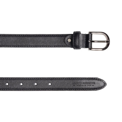 Damen Ledergürtel Saffiano Made in Italy – Schwarz, Blau, Grün, Rot - RB4016