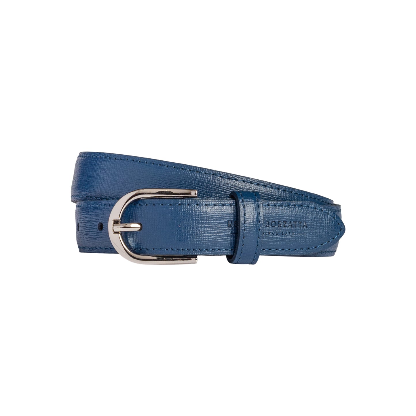 Damen Ledergürtel Saffiano Made in Italy – Schwarz, Blau, Grün, Rot - RB4016
